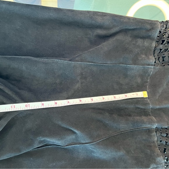 NEW with defect Fancy James Black Women Leather Suede Sleeveless Jumpsuit Size M - Picture 14 of 16